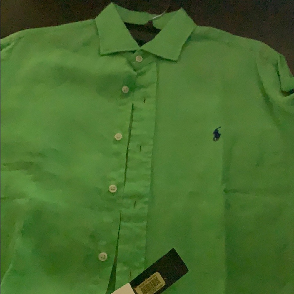 Lime green polo